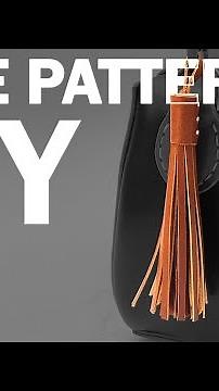 DIY Leather Bag Charm Tassel - Free Pattern & Tutorial