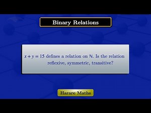 Binary Relations