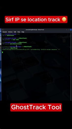 IP Address Se Location Track 😳 | GhostTrack Demo | Stay Safe ⚠️