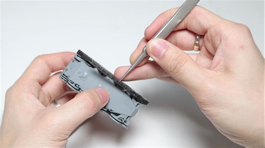 产品展示 | 一条超丝滑的BT-42打印履带装配对接小片~~~