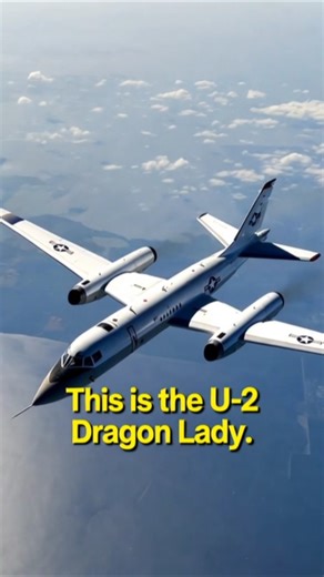 U-2 Dragon Lady: The High Altitude Spy Plane ✈️🛰️#Shorts #U2 #SpyPlane#U2 Dragon #Ladyspy plane