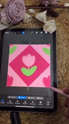 Procreate Tutorial #procreate #flowers #trendingshortsvideo #shortvideo #illustrationnation