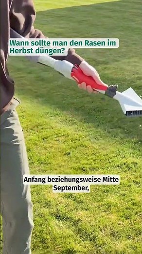 Wann sollte man den Rasen im Herbst düngen? 😃 #foryou #dünger #herbstdünger #garten #lawn #herbst