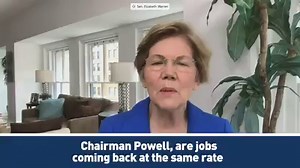 61K views · 1.9K reactions | Fed Chair Powell confirmed to me today: Black families hit hard by the economic crisis are not recovering as quickly. We can’t just cut off unemployment benefits and say the problem is over the minute jobs start recovering for white Americans. | U.S. Senator Elizabeth Warren | Facebook