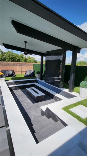 🔥 One of the hottest backyards in Katy, Texas! This one has it all — a stunning cantilever structure, rainfall features, a cozy sunken seating area, fire features, and the perfect blend of modern luxury and relaxation. 🌴💦✨ Www.UltraPoolsTX.com. #BackyardGoals #LuxuryLiving #KatyTexas #OutdoorOasis #CustomPools #WaterFeatures #ModernBackyard #OutdoorLiving #HoustonLuxuryHomes #UltraCustomBuilds #DreamBackyard #TexasLuxury #BackyardDesign #PoolInspo #LuxuryLifestyle #BackyardVibes #PatioDesign 