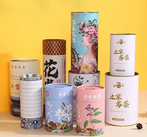 [Hot Item] Custom Print Round Cardboard Gift Paper Tube Packaging Can Box
