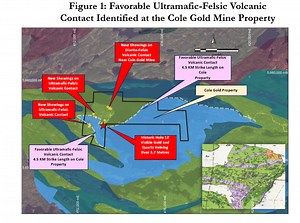 Rockland Resources Identifies New 4.5 Kilometre-Long Gold Corridor at Cole Gold Mine Property, Red Lake Mining District in Northwestern Ontario