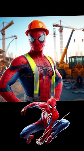 Superheroes Transform into Construction Workers