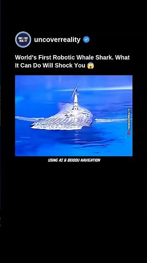World's First Robotic Whale Shark. What It Can Do Will Shock You 😱 #robot #shorts #engineering