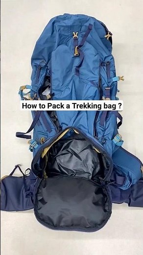 How to pack a trekking backpack ?