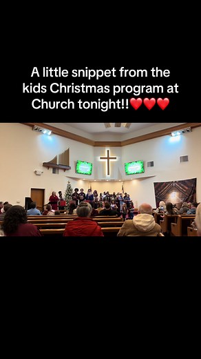 Kids Shine in Christmas Program at Church