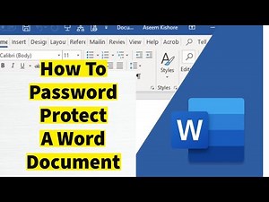 How To Password Protect A Word Document