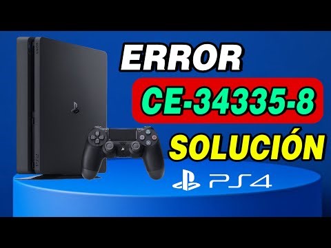 PS4 ERROR CE-34335-8 Troubleshooting Guide