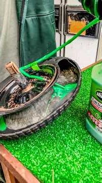 This GREEN GOO makes your TIRES puncture-proof! 🤯🛞