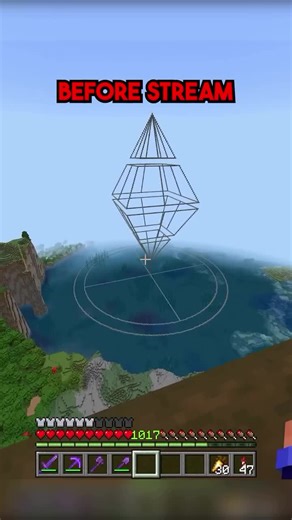 Starting a Minecraft Build: Center Diamond Stencil