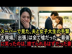 スーパーで見た、夫と女子大生の手繋ぎ現場。「出張」は全て嘘だった→最後に笑ったのは、捨てられるはずだった妻【スカッとする話