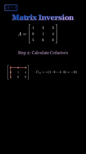 Matrix Inversion Method | Linear Algebra #mathshorts #maths #youtubeshorts #shortsfeed