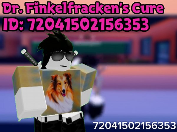 Roblox Music/Audio ID: Dr. Finkelfracken's Cure ID: 72041502156353 Artist: Bossfight #bossfightmusic #roblox #robloxmusicid #robloxaudioid #geometrydash Animation from R6 Dances