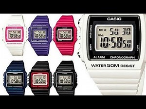 REVIEW JAM CASIO W215H + CARA SETTINGNYA