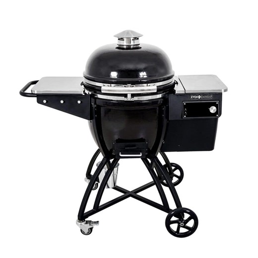 Check The Home Depot's Q&A Before Buying: Even Embers Pellet Grill and Kamado Smoker Ceramic with Bluetooth in Black