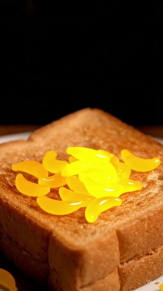 Glass bananas toast — would you try? 🍌🍞