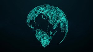 Download Rotating Plexus Globe 4K Loop for free