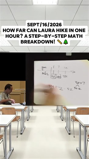 Can Laura hike 2 1/4 miles in one hour? Discover the step-by-step math solution using a double-sided number line to understand the relationship between miles and hours. Join the discussion on problem-solving techniques! #MathEducation #ProblemSolving #Geometry #MathResources #HikingMath