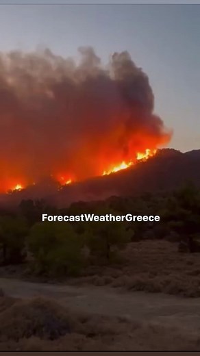 ⚠️🔥 Εκτός ελέγχου το μέτωπο στην Πάρνηθα | Forecast Weather Greece