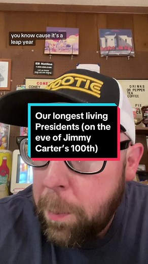 Jimmy Carter is set to be the first president to hit 100 years old tomorrow, but we’ve only had 6 presidents reach 90! And it wasn’t until 2001 that we had a president outlive our second president, John Adams. #jimmycarter #jimmycarters100thbirthday #worldrecords #ronaldreagan #geraldford #georgehwbush #herberthoover #johnadams #catsupwithdoug #potus