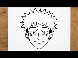 How to draw YUJI ITADORI (Jujutsu Kaisen) step by step, EASY