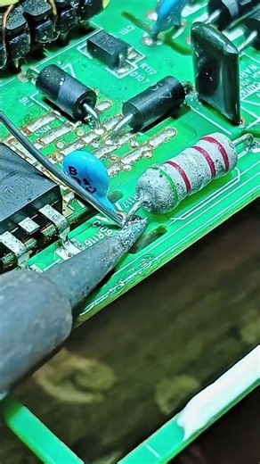 soldering from the top of the pcb #component #pcb #replacement