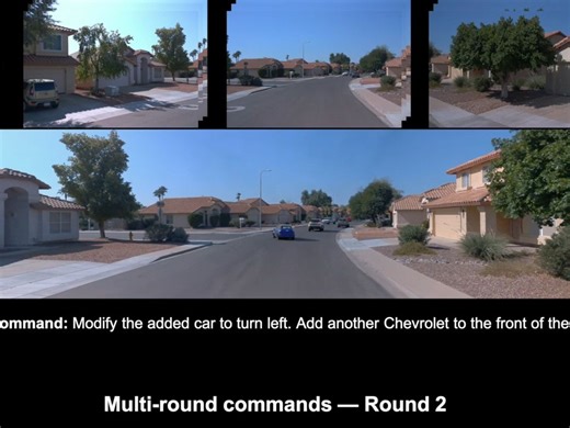 [LLM+场景生成]上交大，上海AI实验室，CMU，清华提出ChatSim，使用LLM生成大规模场景，交互式编辑模拟生成自动驾驶各种情况，生成高保真度场景视频