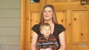 Lion tries to eat boy