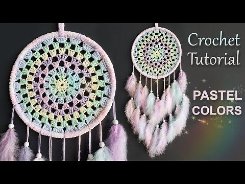 DIY Tutorial l How To Make A Dreamy Crochet Doily Dreamcatcher? l Pastel Colors