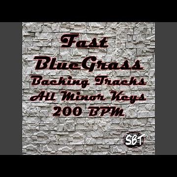 Fast Bluegrass Backing Track in F Minor 200 BPM, Vol. 1
