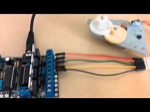 Practica 11 Picaxe 18M2. Motor paso a paso. Conexionado
