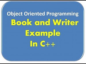 Example Book and Writer Class in Object Oriented Programming Lecture 48