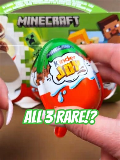 Kinder Joy Surprise Eggs Minecraft 2026 Toys Unboxing!