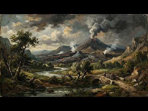 Relaxing Fiery ART TV Screensaver | 4K HDR Volcanic Valley Ambience for OLED