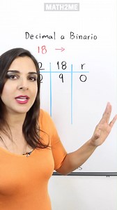 Te explico un procedimiento sencillo para hacer una conversión entre un De Decimal a Binario 😀 | Math2me