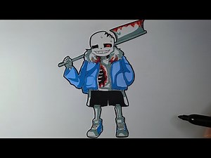 Undertale How To Draw Horror Sans Cách vẽ Sans Siêu Ngầu