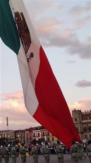 Giant Flag Ceremony in Mexico City! 🇲🇽