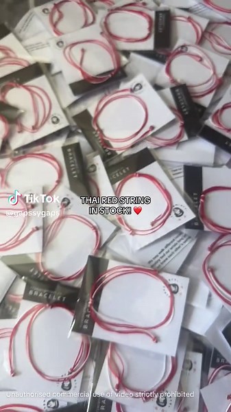 THAI RED STRING - IN STOCK at Just-Elegance