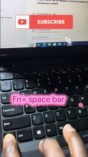 How to turn on keyboard backlight on Lenovo ThinkPad 💡⌨️