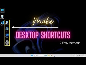 How To Make Desktop Shortcuts In Windows 11