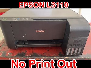Epson L3110 no cyan print out | GJR Printer Repair