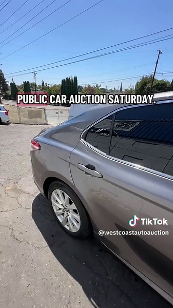 2018 Toyota Camry will be ready for here at West Coast auto auction during our Saturday Public car auction.