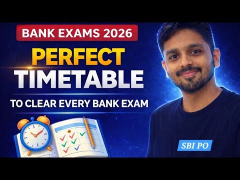 Clear Every Bank Exam 2026✅️ Topper’s Daily Study Timetable🎯