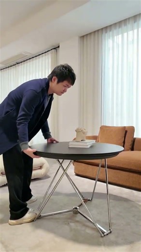 回転昇降式ラウンドテーブル ⚙️✨木と鉄のダンス。 #tiaro #ティアロ #home #homedecor #食器屋