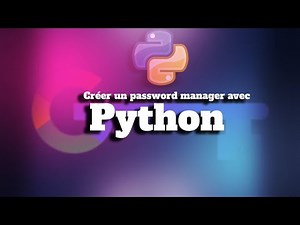 Créer un password manager avec PYTHON
